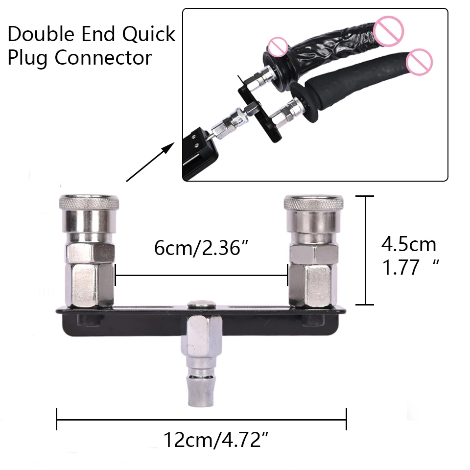 ROUGH BEAST Vac-U-Lock Sex Machine Metal Accessories for Automatic Quick Plug Masturbation Machine Women and Man Sex Toy Adapter