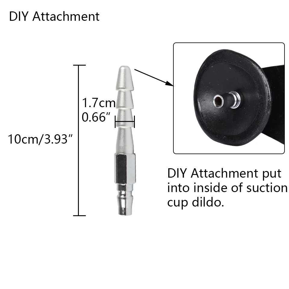 ROUGH BEAST Vac-U-Lock Sex Machine Metal Accessories for Automatic Quick Plug Masturbation Machine Women and Man Sex Toy Adapter