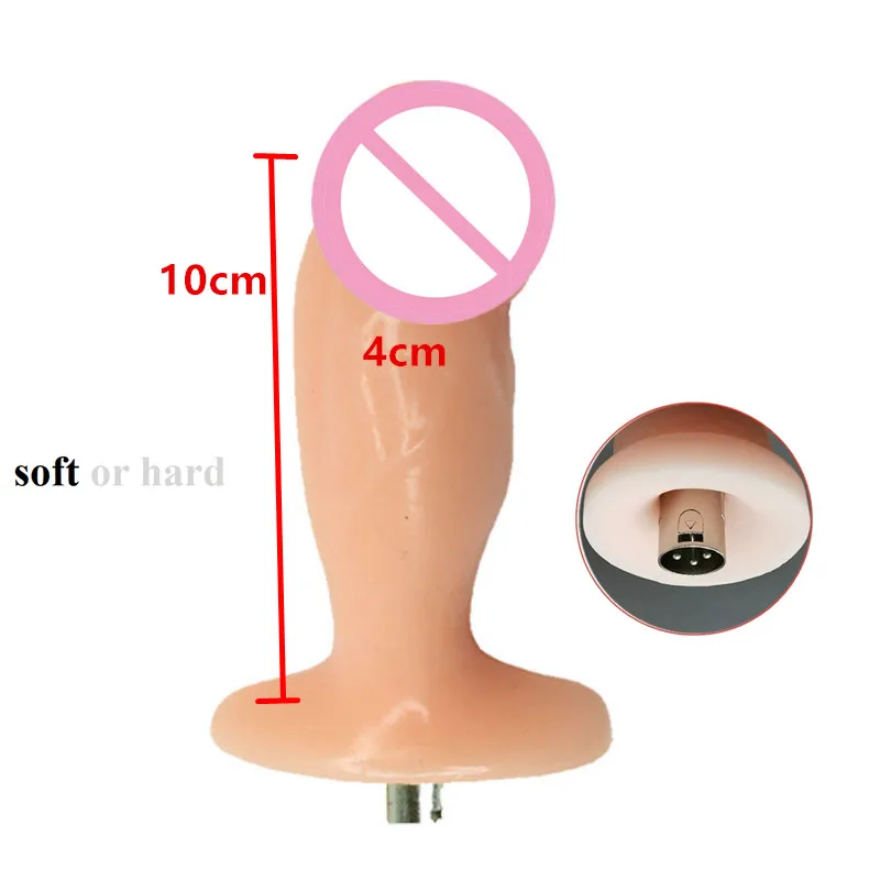 Sex Machine Dildo Attachments 3XLR Connector Penis Female Masturbation Sex Toys Men Anal Plug Women Dildo Plugs
