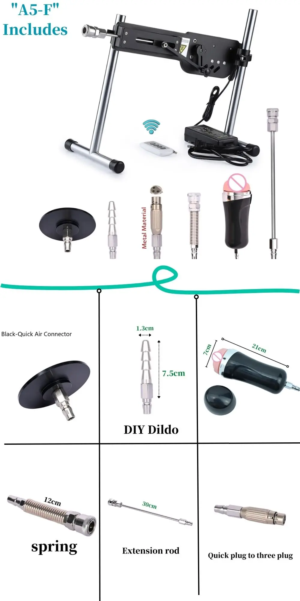NEW Wireless Sex Machine for Women Masturbation Machine 70W Power Mute Sex Toy with Dildo Masturbator 3-9CM stroke love machine