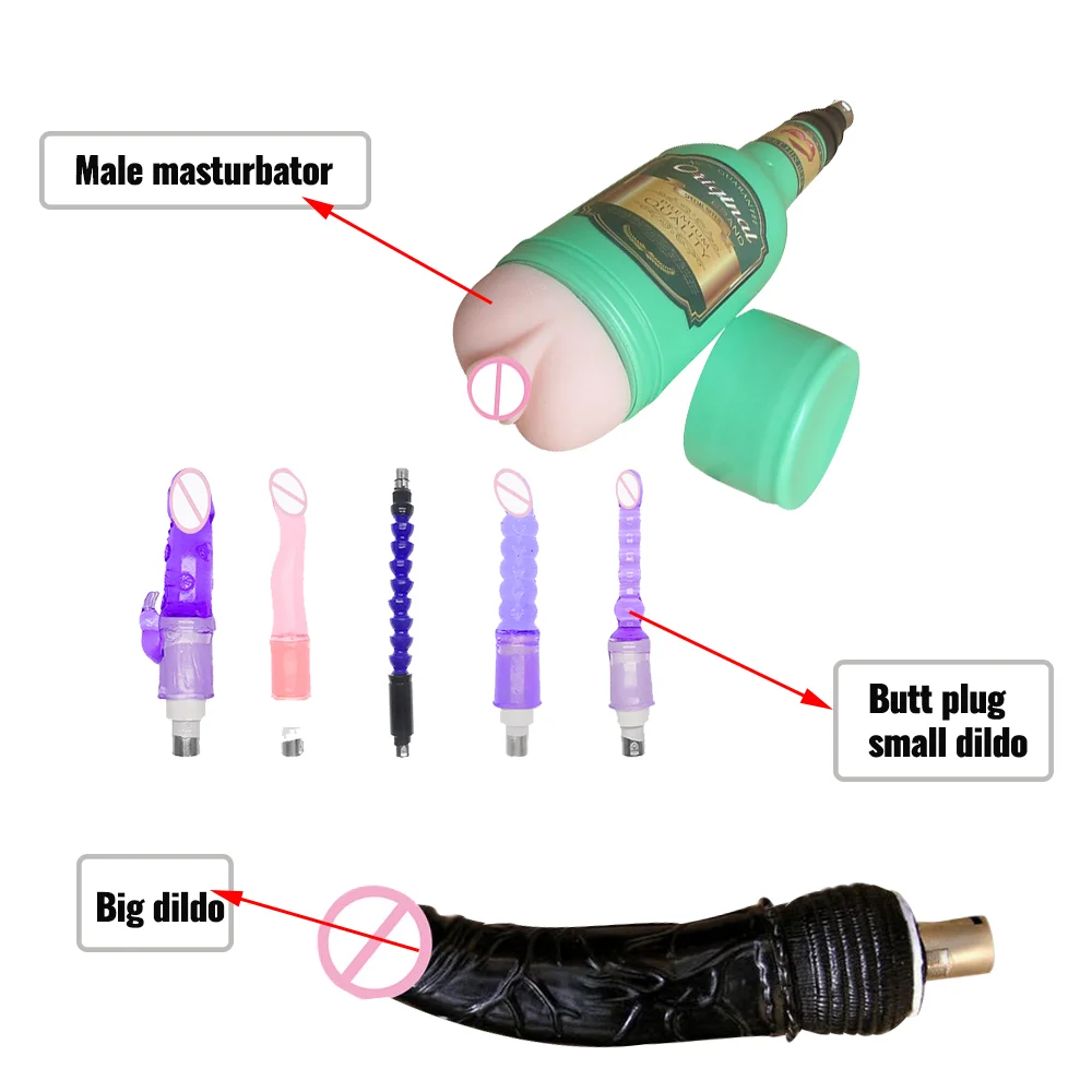 Entry Level Sex Machine Dildo Attachments A2/A3 Big Dildos for Women Men Masturbation Anal Plugs Kit 3XLR Accessories Sex Shop