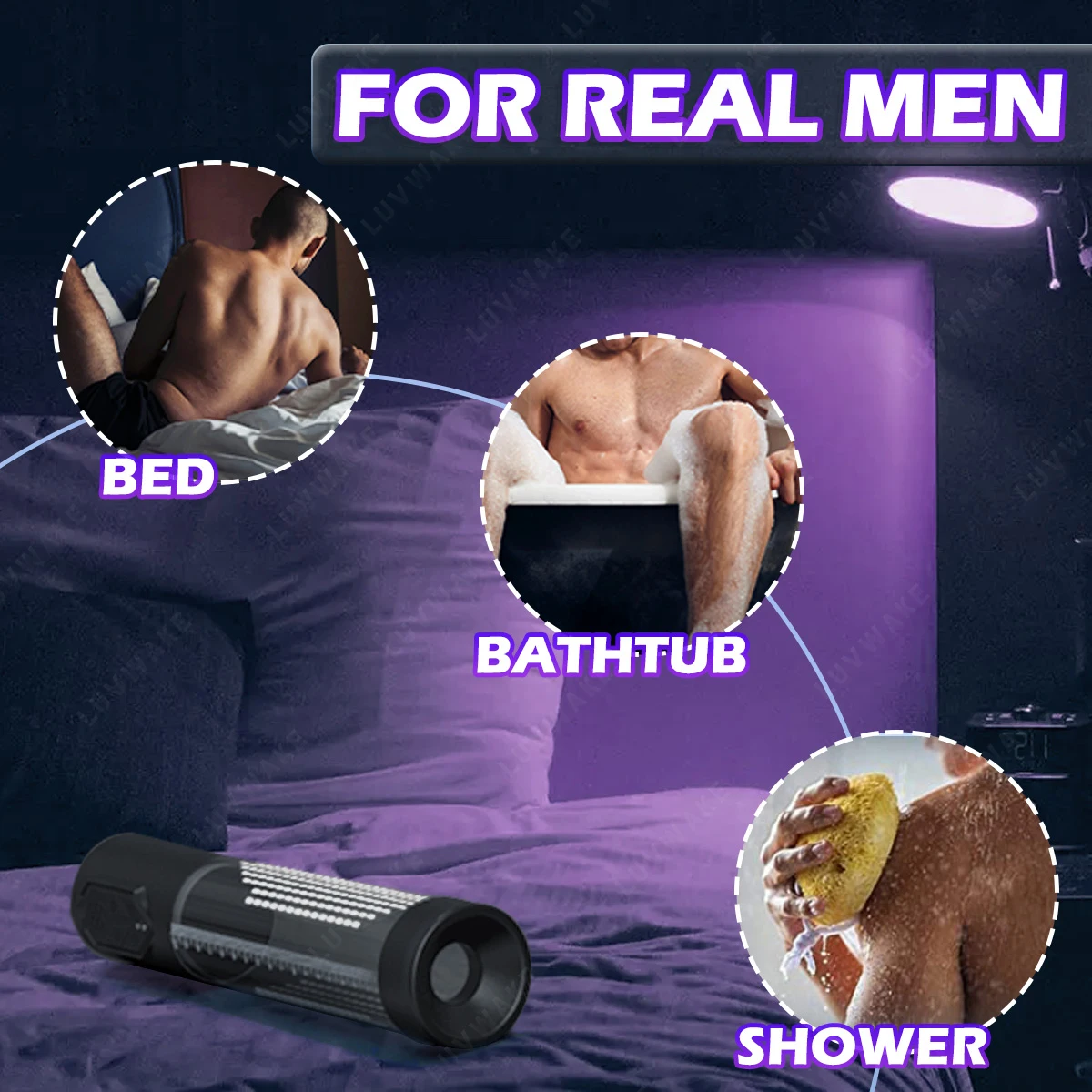 IPX7 Waterproof Electric Pump Penis Erection Enlargement Automatic Vacuum Pump for Men 4 Suction Masturbating Sex Toy for Men