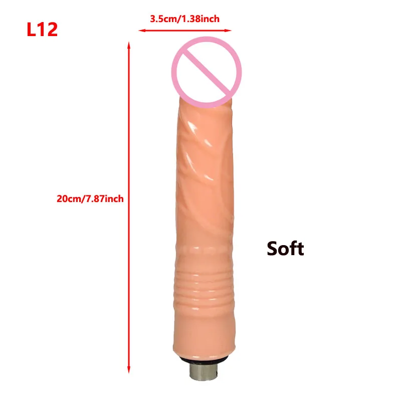 Soft and Flexible Silicone Dildos Sex Toys for Women Pleasure Sex Masturbation Machine Penis Attachments with 3XLR Connector