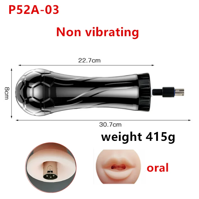 3XLR Sex Machine Masturbation Cup Attachments  vagina anal oral sex cup  Accessories  Vibration Sex Toys for  Men