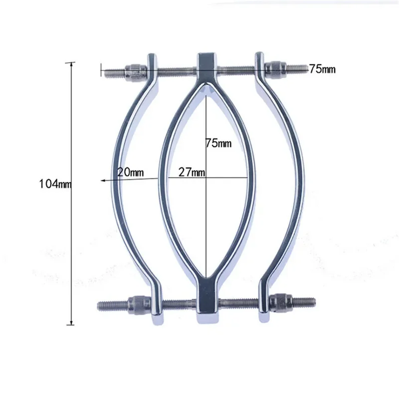 Metal Fetish Clitoris Clamps Labia Lips Clips Vaginal Dilator Sex Toys For Women Adult Games Couple Erotic Products Machine