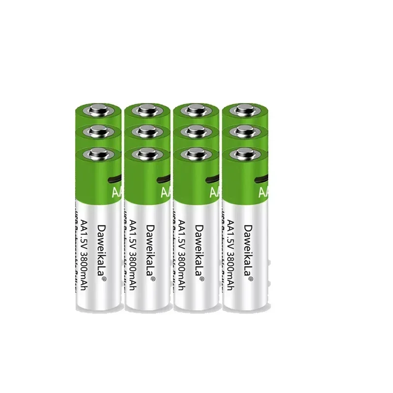 USB AAA Rechargeable Batteries 1.5V 3000mAh li-ion battery for remote control mouseElectric toy battery + Type-C Cable