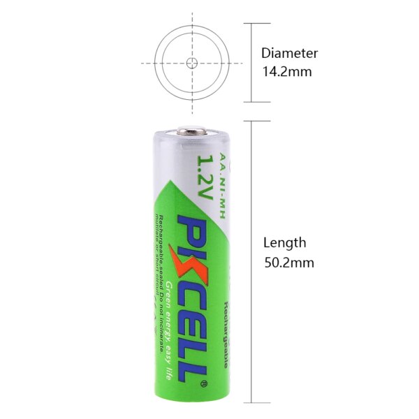8PCS 2200mAh AA Rechargeable Battery 1.2V NIMH 2A AA Pre-charged LSD Batteries and 2PC Battery holder for clock toys