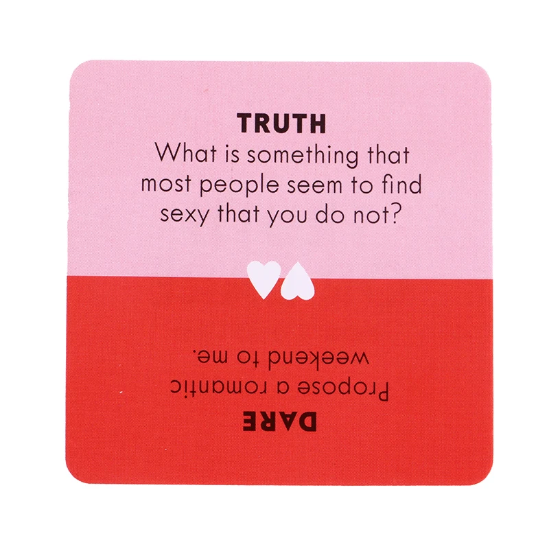 1Set Mini Small Size Truth Or Dare For Couples Cards Games Couples Lovers Board Game Supply Casual Games Adult Sex Tarot Decks