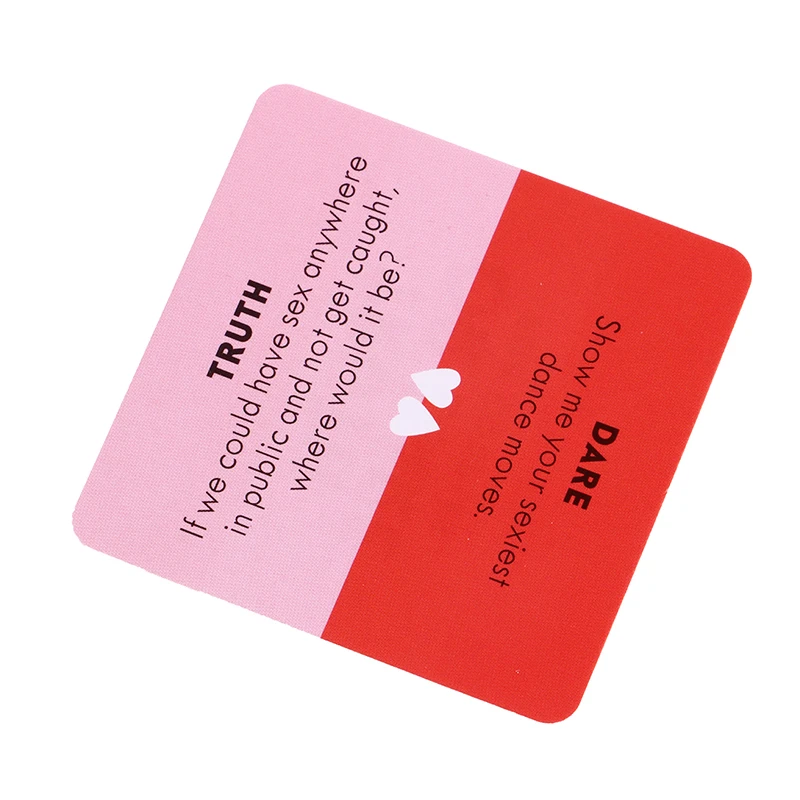 1Set Mini Small Size Truth Or Dare For Couples Cards Games Couples Lovers Board Game Supply Casual Games Adult Sex Tarot Decks