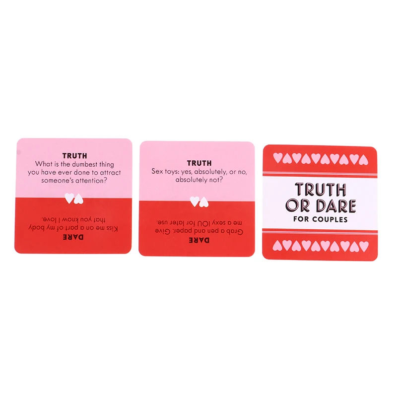 1Set Mini Small Size Truth Or Dare For Couples Cards Games Couples Lovers Board Game Supply Casual Games Adult Sex Tarot Decks