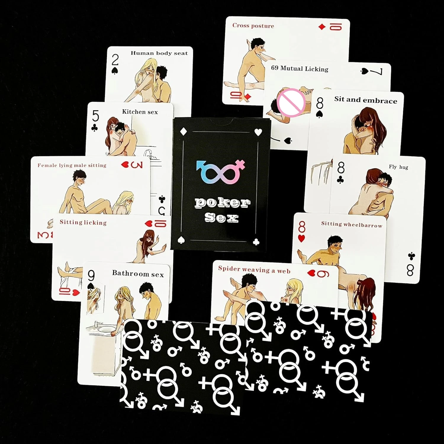 Vimokeer R-18 sex style card bedroom command toys game sex 54 The Hottest Sex Positions for Couples Sexy Gift Sets Fun Poker