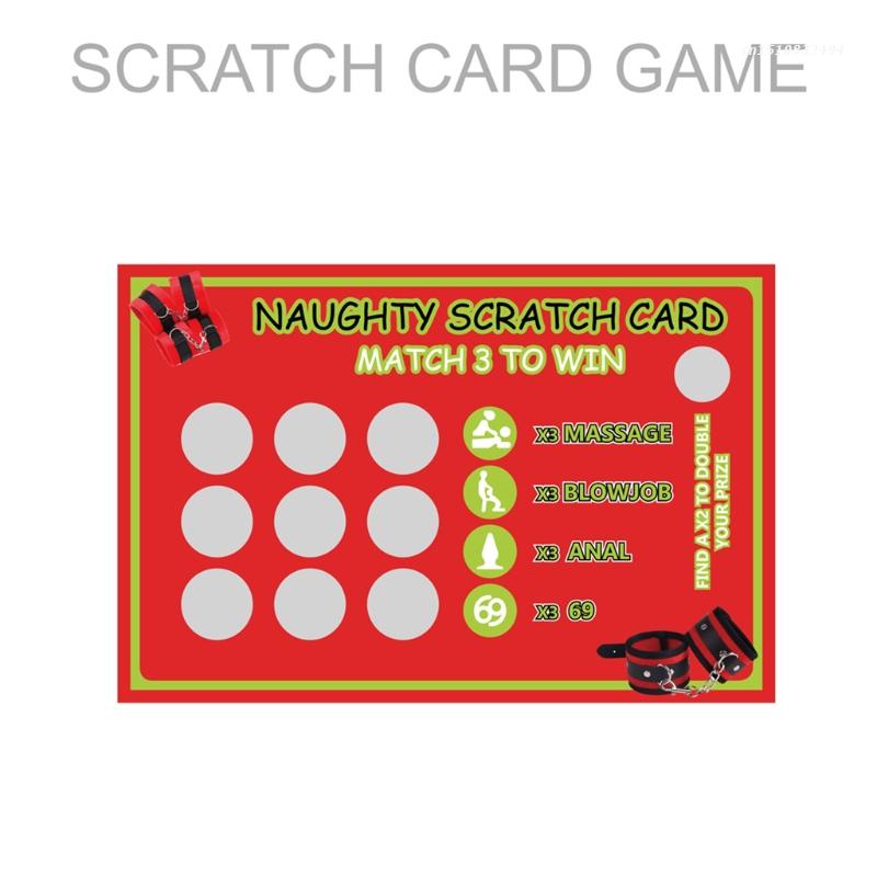 4 Pieces Adult Lottery Scratchcard Rude Sex Scratch Card Sex Position Scratch Tickets Kamasutra Sex Game Toys for Couple new