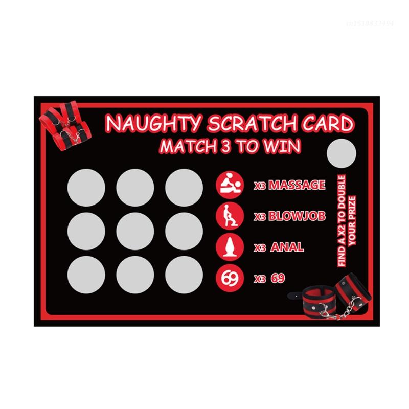 4 Pieces Adult Lottery Scratchcard Rude Sex Scratch Card Sex Position Scratch Tickets Kamasutra Sex Game Toys for Couple new