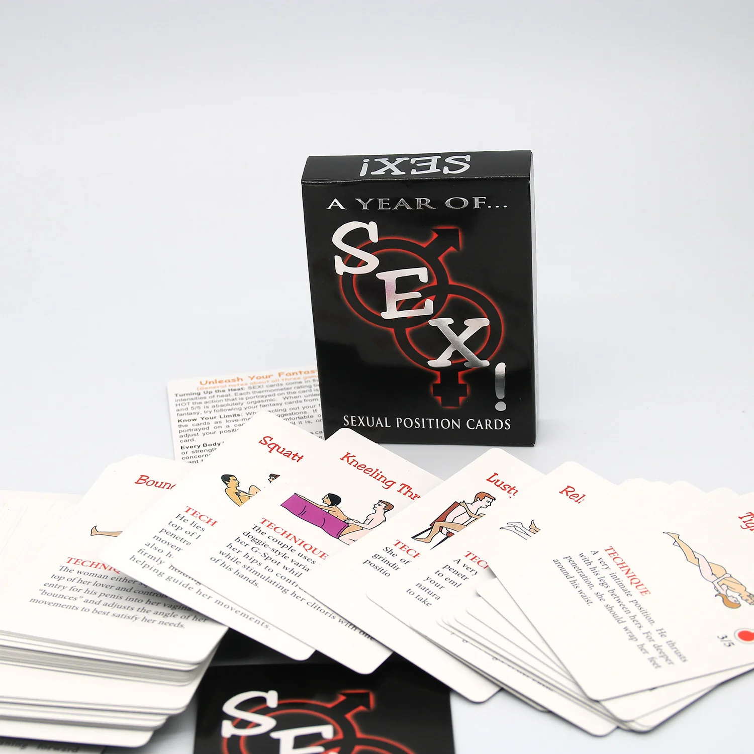 Erotic Games Sexual Positions Play Paper Cards A Year of Sex for Adult Sexy Game Cards Sets for Couple Game Sex Postion Sex Toys