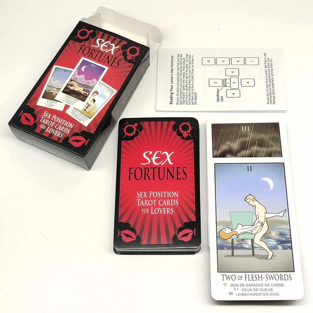 Adult Sex Position Tarot Deck For Lovers In All language Erotic Fun Card Game For Couples In Valentine's Day As Gift