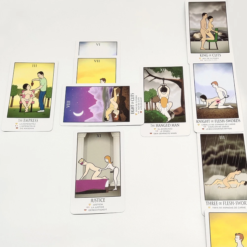 Adult Sex Position Tarot Deck For Lovers In All language Erotic Fun Card Game For Couples In Valentine's Day As Gift