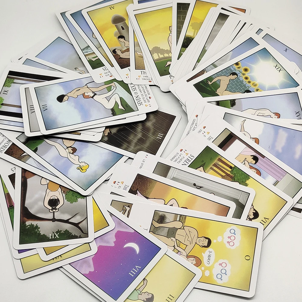 Adult Sex Position Tarot Deck For Lovers In All language Erotic Fun Card Game For Couples In Valentine's Day As Gift