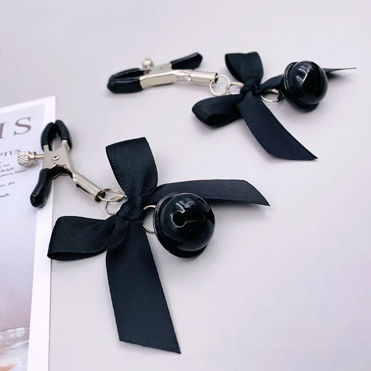 4 Colors Sexy Bow Adjustable Nipple Clamp Breast Bdsm Small Bell Adult Fetish Flirting Teasing Sex Toys For Couples 4 Colors Sexy Bow Adjustable Nipple Clamp Breast Bdsm Small Bell Adult Fetish Flirting Teasing Sex Toys For Couples