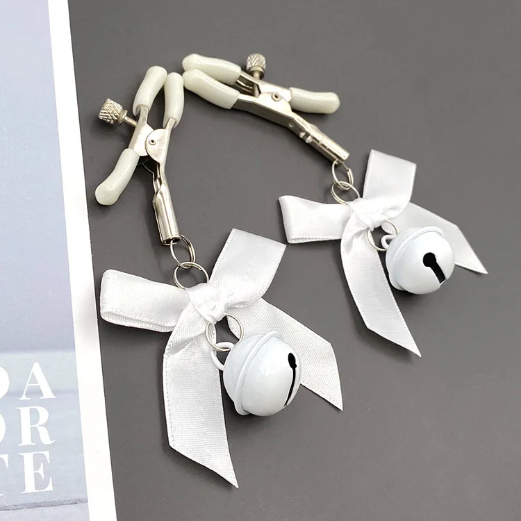4 Colors Sexy Bow Adjustable Nipple Clamp Breast Bdsm Small Bell Adult Fetish Flirting Teasing Sex Toys For Couples 4 Colors Sexy Bow Adjustable Nipple Clamp Breast Bdsm Small Bell Adult Fetish Flirting Teasing Sex Toys For Couples