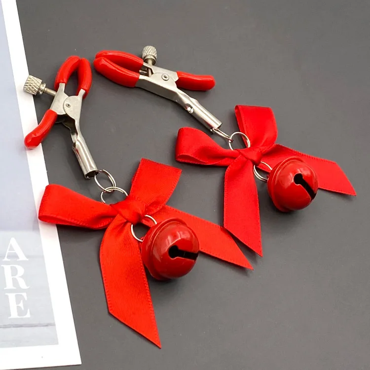 4 Colors Sexy Bow Adjustable Nipple Clamp Breast Bdsm Small Bell Adult Fetish Flirting Teasing Sex Toys For Couples 4 Colors Sexy Bow Adjustable Nipple Clamp Breast Bdsm Small Bell Adult Fetish Flirting Teasing Sex Toys For Couples