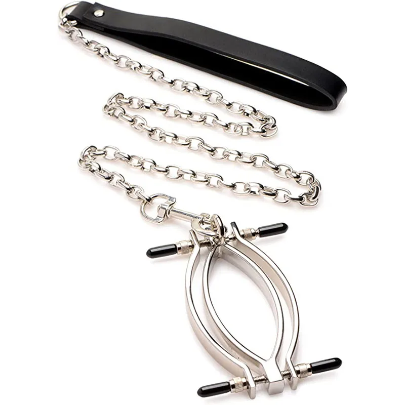 BDSM Labia Clamps Toy,Pussy Clitoris G-spot Speculum Spreader Lips of Vagina,Mouth Ring Gag,Adult Sex Whip Paddle,Bondage Gear