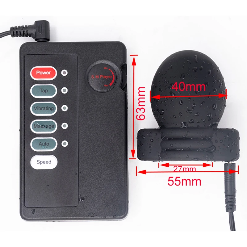 Charging Electric Shock Host Electrical stimulation Anal Plug Peni Ring Urethra Plug Nipple Clips Vaginas Masturbation Sex Toys