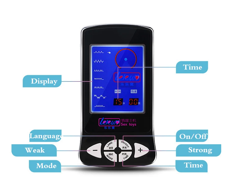 Charging Electric Shock Host Electrical stimulation Anal Plug Peni Ring Urethra Plug Nipple Clips Vaginas Masturbation Sex Toys