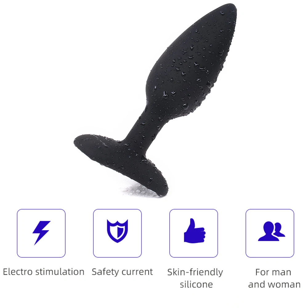 Charging Electric Shock Host Electrical stimulation Anal Plug Peni Ring Urethra Plug Nipple Clips Vaginas Masturbation Sex Toys