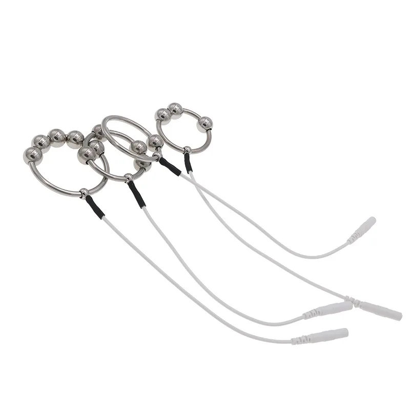 Electro Shock Metal Penis Ring Medical Themed Toys Cock Ring Accessory Stimulation Pulse Massage Sex Toys For Men Sex Products Electro Shock Metal Penis Ring Medical Themed Toys Cock Ring Accessory Stimulation Pulse Massage Sex Toys For Men Sex Products