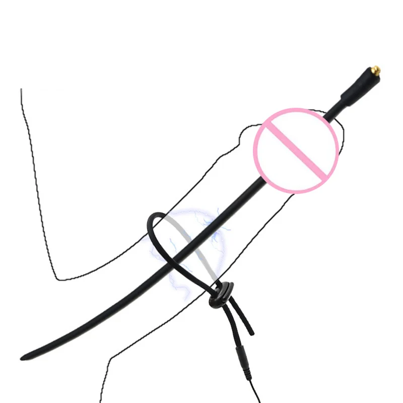 SM Electric Shock Penis Plug Ring Urethral Sounding Tube Dilator E-stim Prostate Medical Probe Urinary Man Gay Sex Toy Accessory