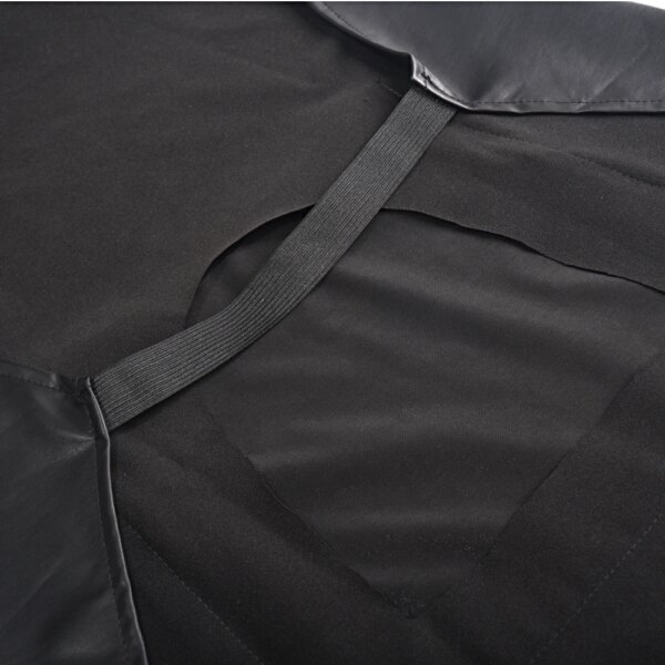 Black Faux Leather Mens Open Crotch Sex Porn Apron Panties Underwear Male Sexy Lingerie Night Clubwear Cosplay Erotic Costume