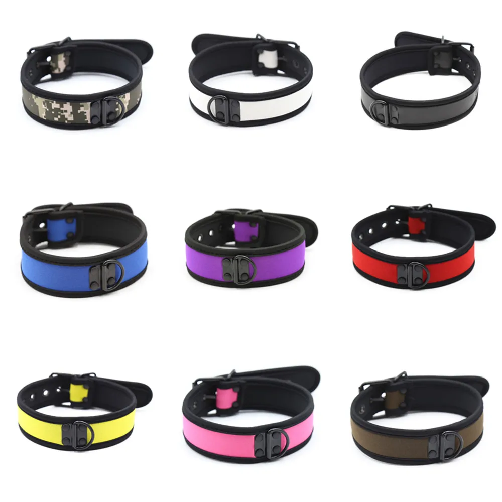 Party Masks Pup Puppy Play Dog Hood Sexy Neck Collar BDSM Bondage Kit Cosplay Full Head Ears Halloween Mask Sex Toy For Couples
