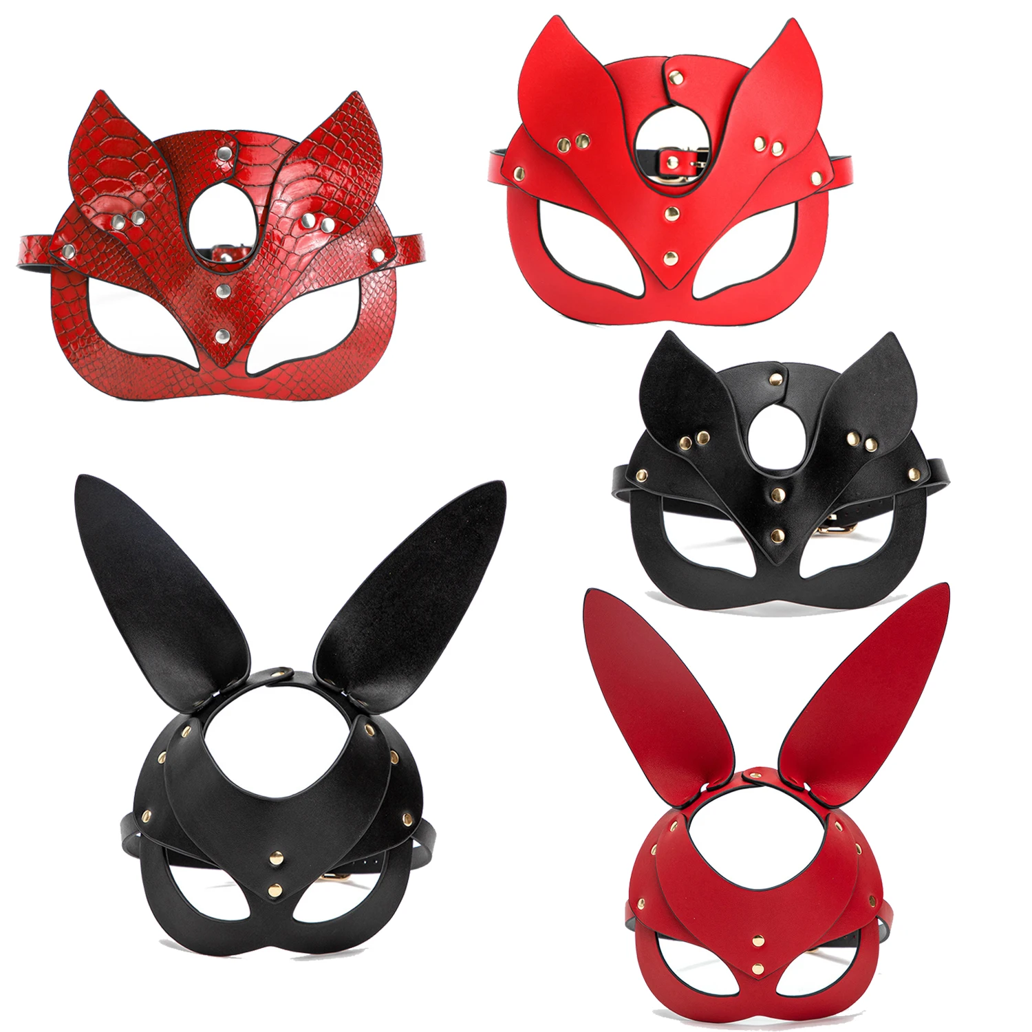 BDSM Mask Sex Toys For Women Bondage Restraints Leather Sexy Cosplay Rabbit Cat Ear Bunny Mask Masquerade Party Face Cosplay BDSM Mask Sex Toys For Women Bondage Restraints Leather Sexy Cosplay Rabbit Cat Ear Bunny Mask Masquerade Party Face Cosplay