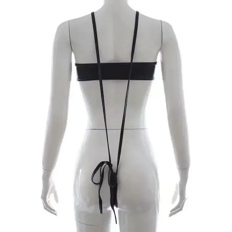 Adult Underwear Women Sexy Lingerie SM xxx Leather Suspender Jumpsuit Babydoll Bondage Bodysuit Halloween Party Cosplay Costumes