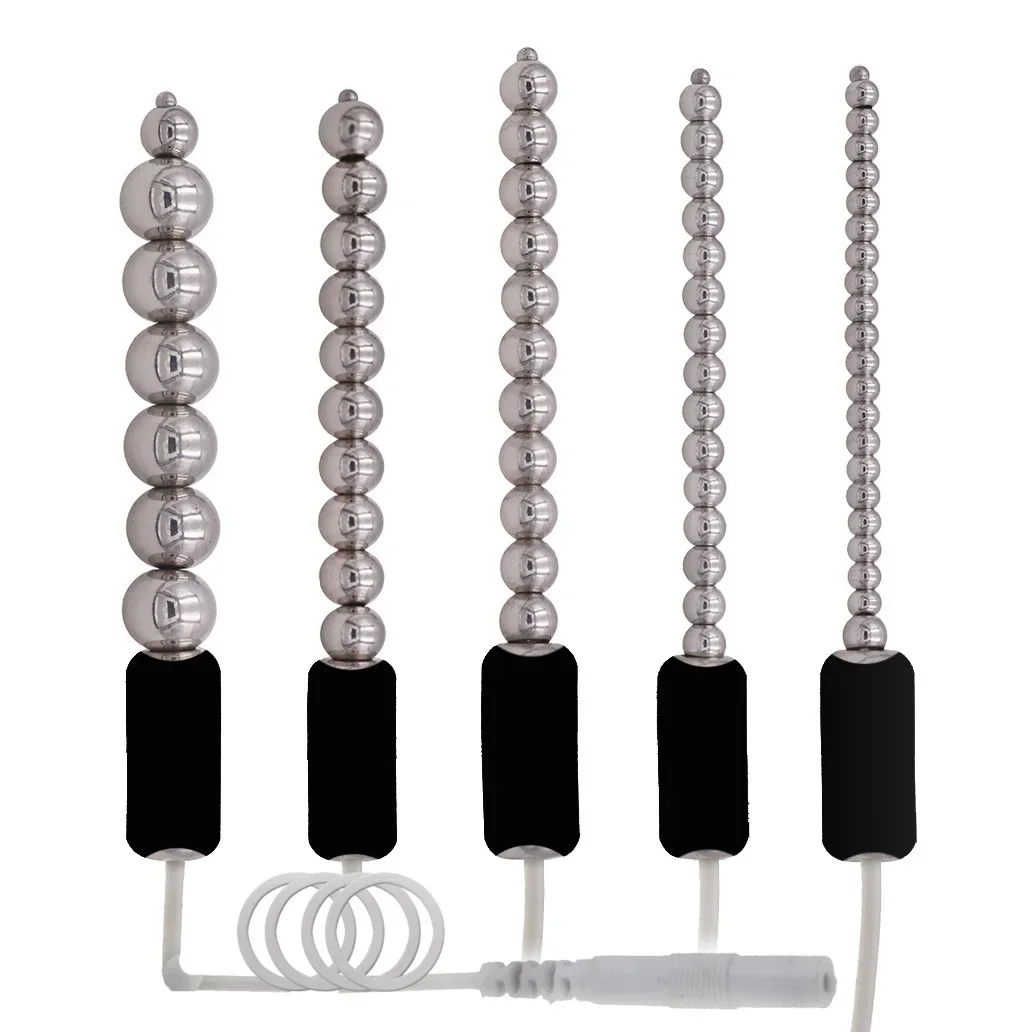 Penis Plug Therapy Massager Penis Rings Health Electric Shock Cock Rings Urethral Dilator Medical Themed Tool Sex Toys For Men