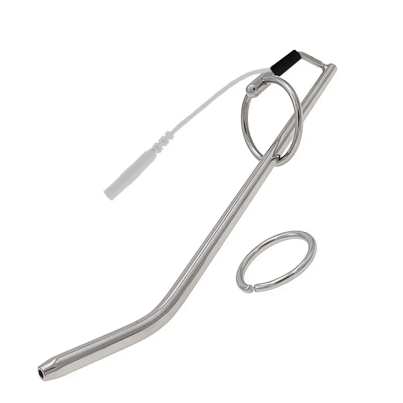 Penis Plug Therapy Massager Penis Rings Health Electric Shock Cock Rings Urethral Dilator Medical Themed Tool Sex Toys For Men
