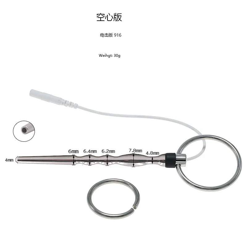 Penis Plug Therapy Massager Penis Rings Health Electric Shock Cock Rings Urethral Dilator Medical Themed Tool Sex Toys For Men