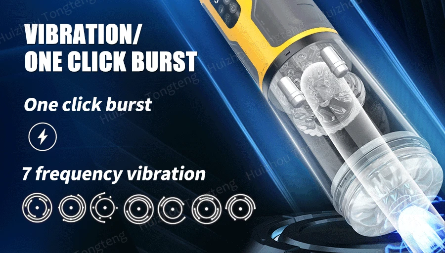 IPX7 LED Automatic Male Masturbator Cup 7 Sucking Rotating Licking Thusting Modes Pocket Pussy Stroker Blowjob Sex Toys For Men