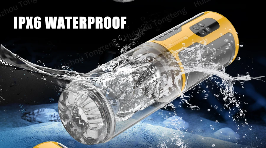 IPX7 LED Automatic Male Masturbator Cup 7 Sucking Rotating Licking Thusting Modes Pocket Pussy Stroker Blowjob Sex Toys For Men