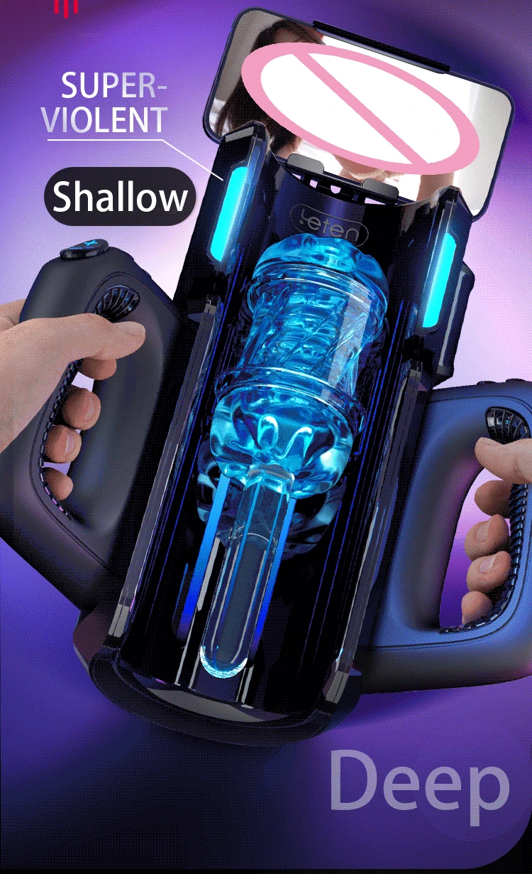 Leten THRUSTING-PRO Thrusting High Speed Male Masturbator Machine Automatic Telescopic Vagina Masturbation Cup Sex Toy For Men