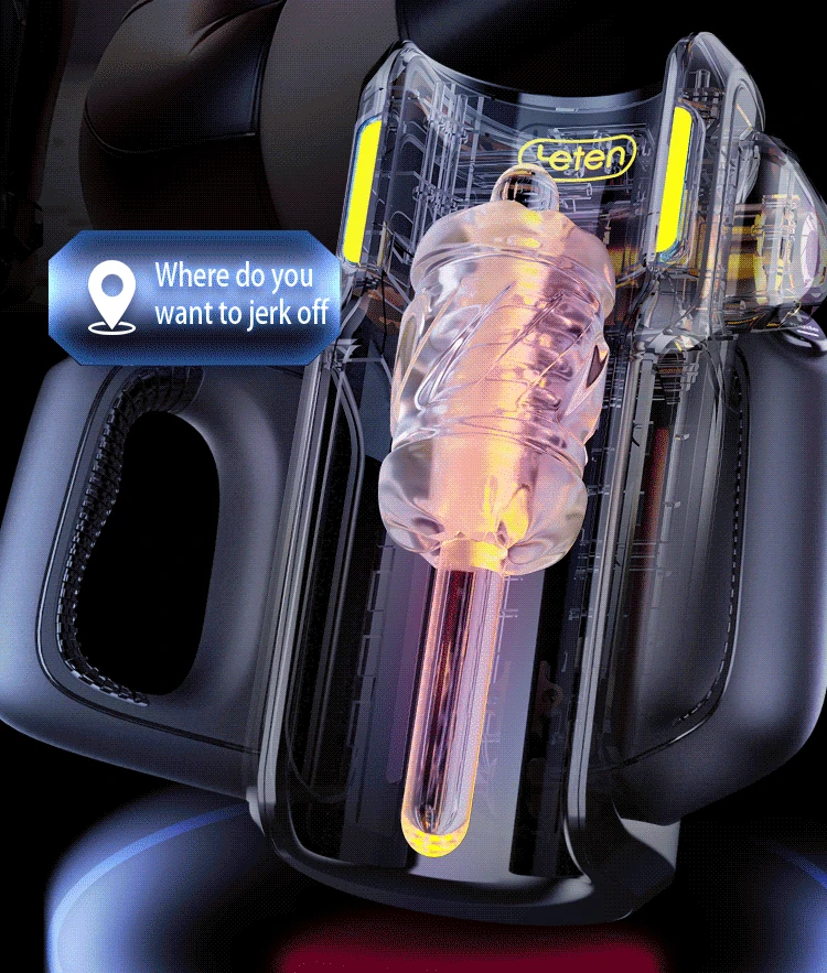 Leten THRUSTING-PRO Thrusting High Speed Male Masturbator Machine Automatic Telescopic Vagina Masturbation Cup Sex Toy For Men