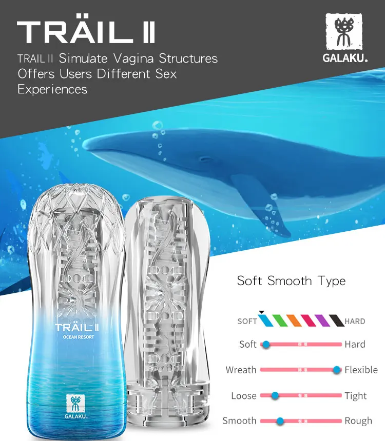 Galaku Male Masturbators Soft Pussy Sex Toys Real Vagina Adult Endurance Exercise Erotic Vacuum Pocket Masturbation Cup for Men