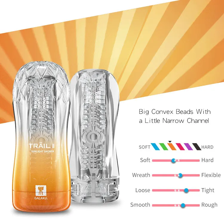 Galaku Male Masturbators Soft Pussy Sex Toys Real Vagina Adult Endurance Exercise Erotic Vacuum Pocket Masturbation Cup for Men