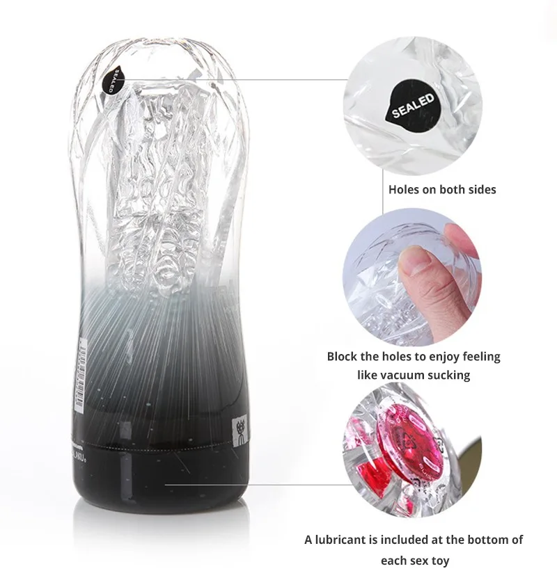 Galaku Male Masturbators Soft Pussy Sex Toys Real Vagina Adult Endurance Exercise Erotic Vacuum Pocket Masturbation Cup for Men