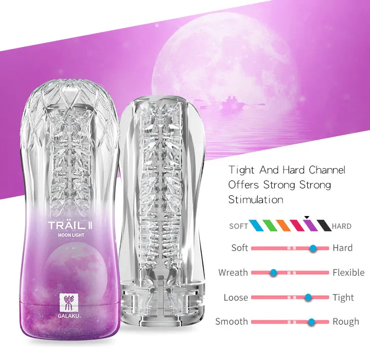 Galaku Male Masturbators Soft Pussy Sex Toys Real Vagina Adult Endurance Exercise Erotic Vacuum Pocket Masturbation Cup for Men