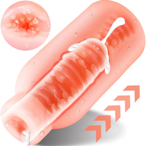 New Milk Bottle Male Masturbator for Men Manual masturbation Pussy Masturbation Cup Real Vaginal Suction Onahole Anime Toys
