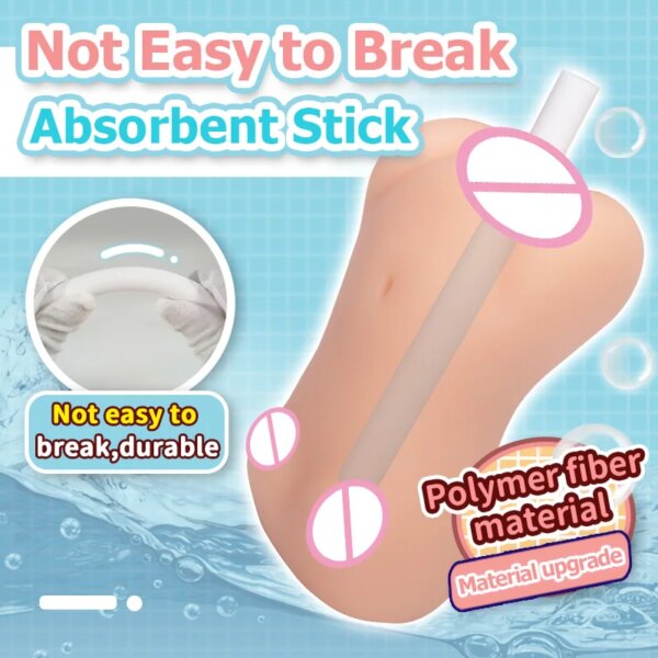 Adult Erotic Silicone Sex Toy Dehumidification Water Absorption Masturbation Soft Stick Clean Hygiene Reusable Drying Stick