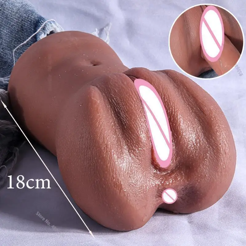 Artiflcial Vagina Pocket Pusyy Fake Vagina¨sex Toy Male Masturbator Man Adult Supplies Dual Channel Real Pussy Men Soft Silicone