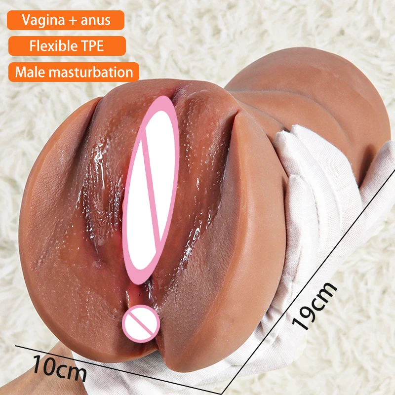 Artiflcial Vagina Pocket Pusyy Fake Vagina¨sex Toy Male Masturbator Man Adult Supplies Dual Channel Real Pussy Men Soft Silicone