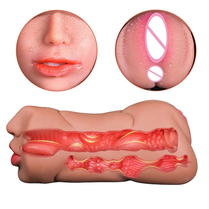 Sexmachine Men 3 In 1 Sex Toys Deep Throat Artificial Real Pussy Oral Male Masturbator Blowjob Realistic Rubber Vagina Sex Toys Sexmachine Men 3 In 1 Sex Toys Deep Throat Artificial Real Pussy Oral Male Masturbator Blowjob Realistic Rubber Vagina Sex Toys